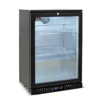 Single Door Bar Fridge - Black Body & Doors