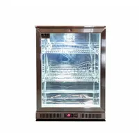 Single Door Bar Fridge - Stainless Steel Body & Doors