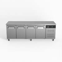 Commercial Four Door Worktop / Under Bench Fridge 700mm Depth