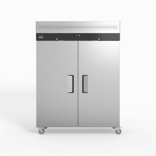 1300 Litre Upright Double Stainless Steel Door Fridge